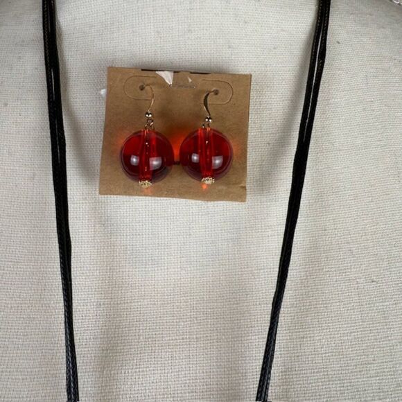 NWT Dragonfly Statement Necklace and Earrings Set Multicolor w/Gold Tone - Picture 3 of 8